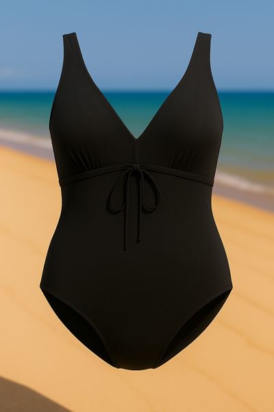 Immagine di PLUS SIZE BLACK TUMMY CONTROL SWIM SUIT